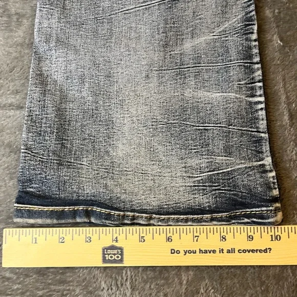 Ariya Distressed Blue Jeans WithSequins and Designs. Size 15/16 - Picture 7 of 10